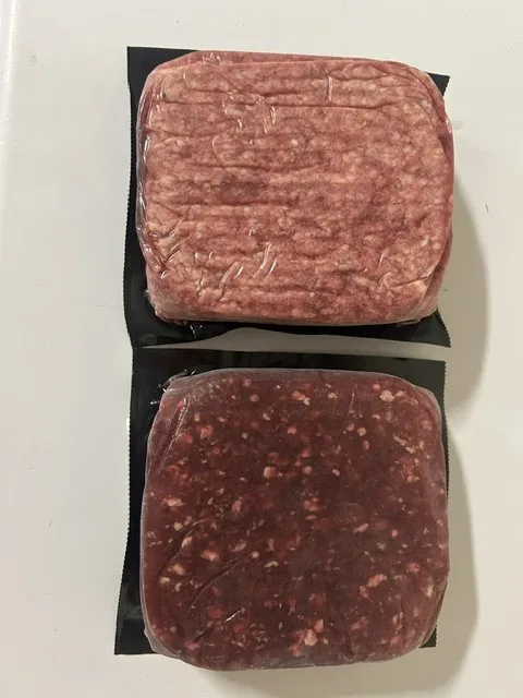 Packaged ground beef